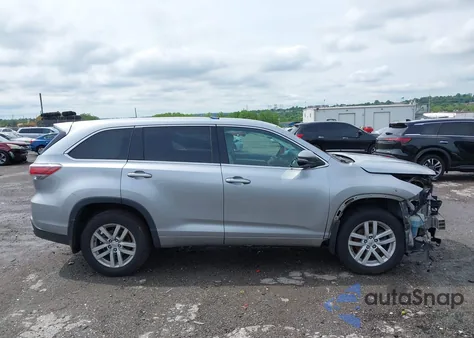 2014 Toyota Highlander Le V6 z USA, uszkodzony, nr VIN 5TDBKRFH4ES048559